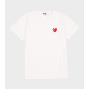 Comme des Garcons PLAY W Red Heart T-shirt White M
