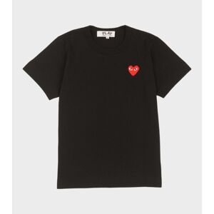 Comme des Garcons PLAY W Red Heart T-shirt Black S