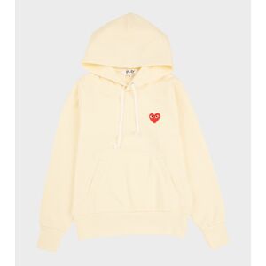 Comme des Garcons PLAY W Red Heart Hoodie Off-white M