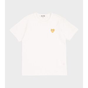 Comme des Garcons PLAY W Gold Heart T-shirt White L