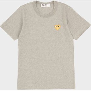 Comme des Garcons PLAY W Gold Heart T-shirt Grey S