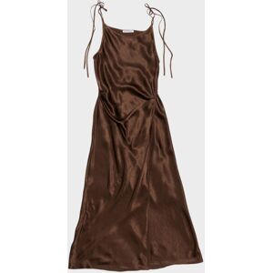 Acne Studios Satin Dress Chocolate Brown 38