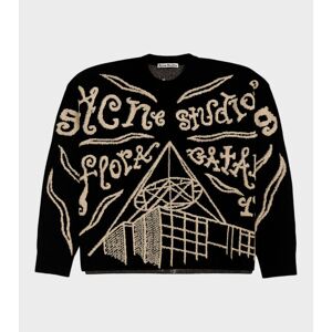 Acne Studios Jacquard Logo Jumper Black/Ecru M