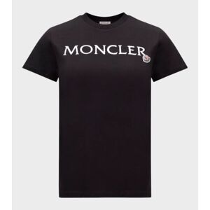 Moncler Embroidered Logo T-shirt Black XS