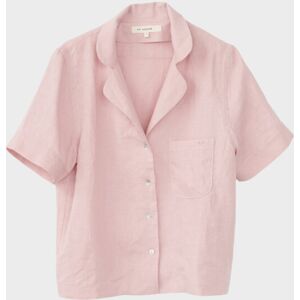 AF Agger Light Linen PJ Shirt Dusty Rose 2