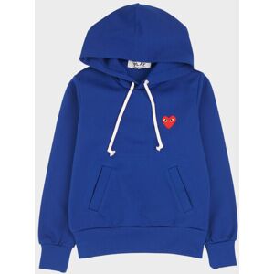 Comme des Garcons PLAY W Red Heart Hoodie Blue S