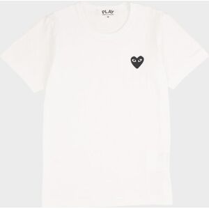 Comme des Garcons PLAY W Black Heart T-shirt White XS