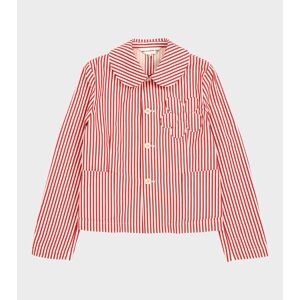 Comme des Garcons Girl Striped Blazer Jacket Red/White L