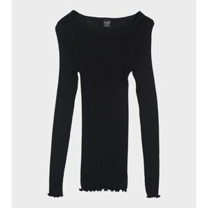 Oscalito L/S Wool Silk Rib Black 4