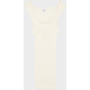 Oscalito Tank Top Silk Wool Rib Ivory 4