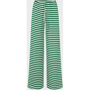 Nørgaard Paa Strøget Nova Pants Stripes Green/Ecru 1