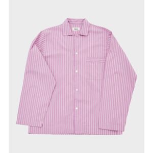 Tekla Pyjamas Shirt Purple Pink Stripes XS