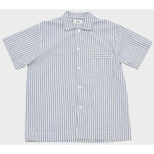 Tekla Pyjamas S/S Shirt Skagen Stripes XS