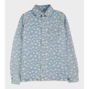 ERL Denim Star Overshirt Light Blue M