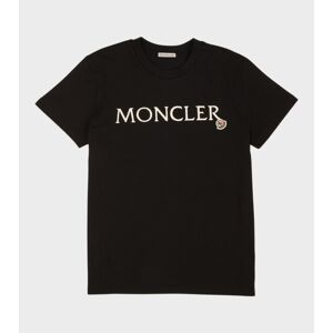 Moncler Embroidered Logo T-shirt Black XS