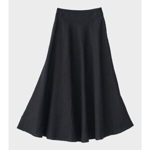 AF Agger Linen Sun Skirt Black 1