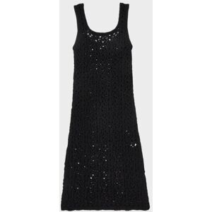 Amomento Crochet Knit Dress Black 0