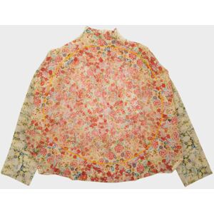 Anntian Circle Top Bright Flowers Print ONESIZE