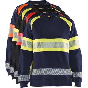 Blåkläder 3409 Dame High Vis Sweatshirt / Dame High Vis Sweatshirt - 3xl - Sort/high Vis Gul