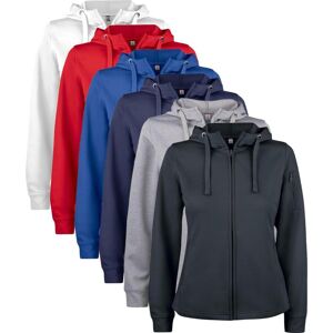 Clique 21015 Basic Active Hoody Full Zip Ladies / Hættetrøje Rød M