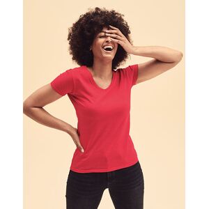 Fruit Of The Loom F271n Ladies´ Valueweight V Neck T Black Xs