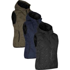 Geyser G11031 Quilted Vest   Dame-Oliven Melange-2xl