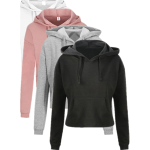 Just Hoods Jh016 Women´s Cropped Hoodie Jet Black Xs