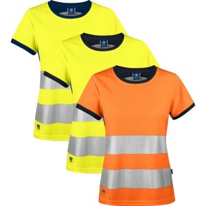 Projob 646012 6012 Dame T-Shirt En Iso 20471 Klasse 2 / Arbejds T-Shirt Orange/black 3xl