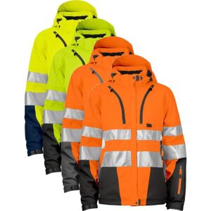 Projob 646424 6424 Foret Jakke Dame En Iso 20471 Klasse 3/2 / Arbejdsjakke Yellow/navy Xl