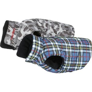 Trespaws Charly - Printed Dog Rain Coat Tartan Print 2xs