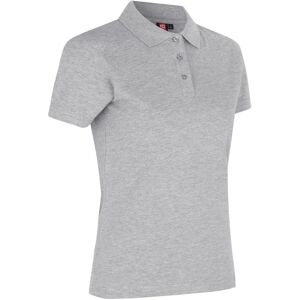 Id 0527 Poloshirt   Stretch   Dame-Grå Melange-2xl