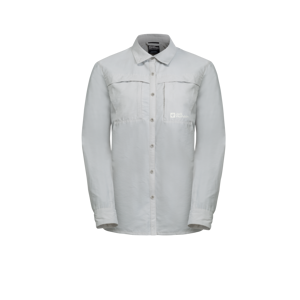 Jack Wolfskin Barrier Ls Shirt W Cool Grey XL, Cool Grey