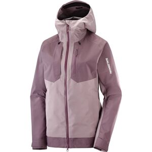 Salomon Women's Outline 3L GORE-TEX Jacket Moonscape XL, Pink