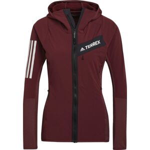 Adidas Women's Techrock Flooce Wind Hooded Jacket Shared XS, Shared