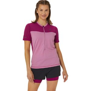 Asics Women's Fujitrail Short Sleeve Top Soft Berry/Blackberry XS, Soft Berry/Blackberry