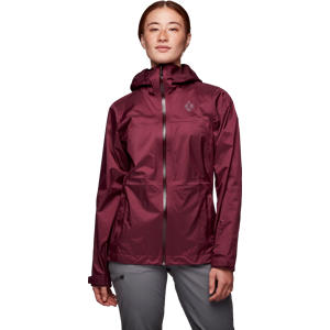 Black Diamond Women's Treeline Rain Shell Blackberry XS, Blackberry