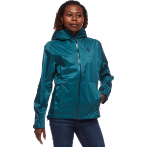 Black Diamond Women's Treeline Rain Shell Sea Pine XS, Sea Pine