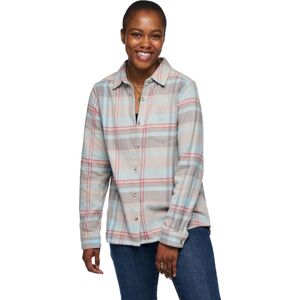 Black Diamond Women's Project Flannel Shirt Pewter-Belay Blue Plaid S, Pewter-Belay Blue Plaid