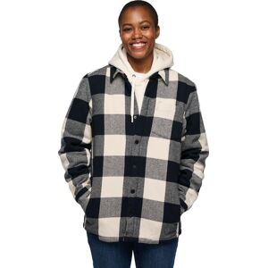 Black Diamond Women's Project Lined Flannel Shirt Black-Off White Plaid S, Black-Off White Plaid