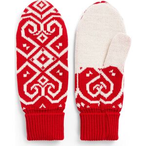 Dale of Norway Falun Merino Wool Mittens Raspberry Offwhite S-M, Raspberry Offwhite