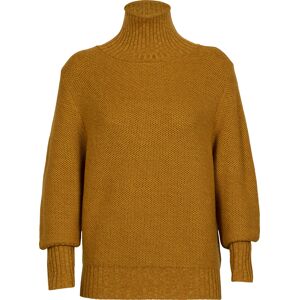 Icebreaker Women's Seevista Funnel Neck Sweater CLOVE/SILENT GOLD L, CLOVE/SILENT GOLD