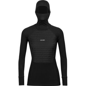 Icebreaker Women's Zoneknit Insulated Long Sleeve Hoodie Black M, BLACK