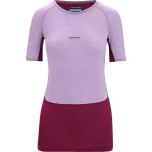 Icebreaker Women's 125 Zoneknit™ Short Sleeve Crewe Purple Gaze/Go Berry/Cb XS, PURPLE GAZE/GO BERRY/CB