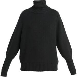 Icebreaker Women's Seevista Funnel Neck Sweater Black L, Black