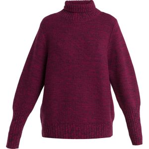 Icebreaker Women's Seevista Funnel Neck Sweater Nightshade/Electron Pink S, Nightshade/Electron Pink