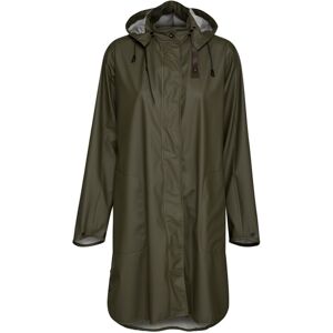 Ilse Jacobsen Women's Raincoat Detachable Hood Army 42, Army