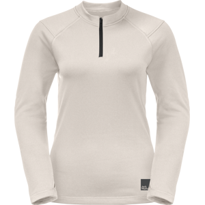 Jack Wolfskin Women's Bike Commute Halfzip Winter Pearl XL, Winter Pearl