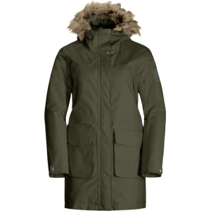 Jack Wolfskin Women's Winterfrost Insulated Parka Island Moss XL, Island Moss