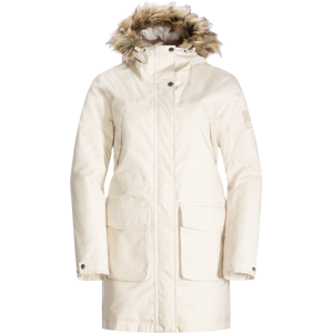 Jack Wolfskin Women's Winterfrost Insulated Parka Winter Pearl L, Winter Pearl