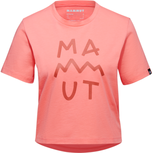 Mammut Women's Massone T-Shirt Cropped Lettering salmon XS, Salmon